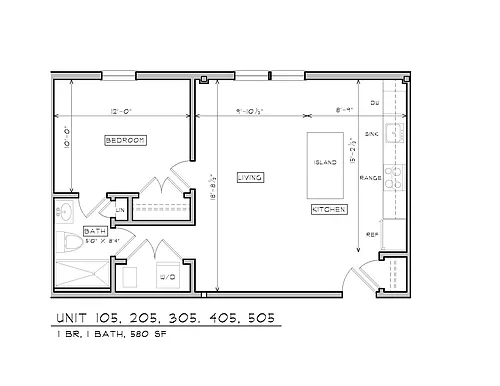 Floor plan 105-505