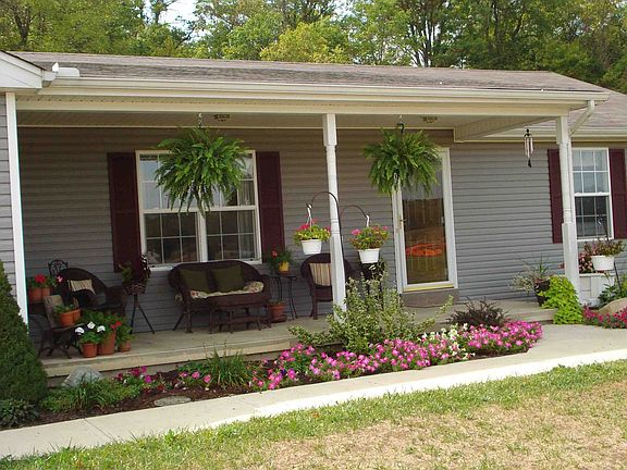 Pretty front porch for summertime sitting