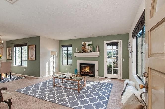 Main living area - FIREPLACE TOO