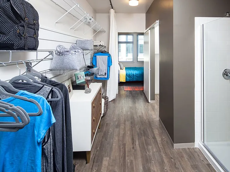 Bathroom and closet