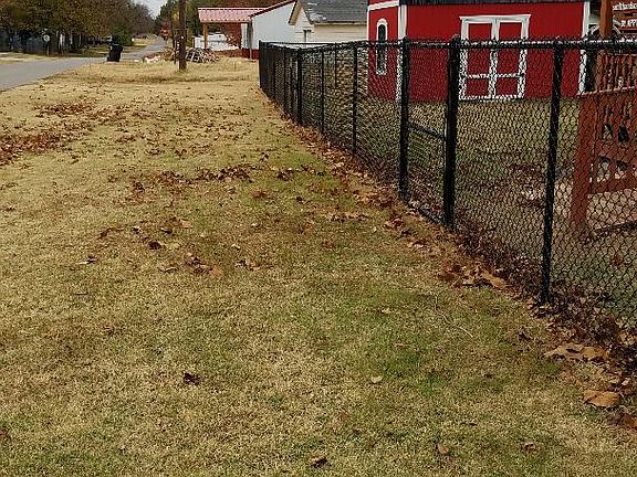 New fence in back yard