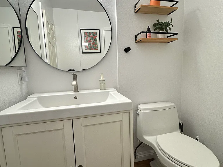 Shared powder room