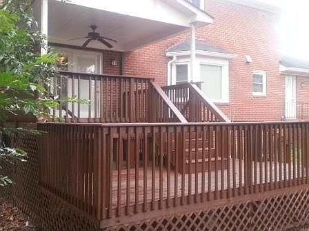 TWO LEVEL BACK DECK W FAN