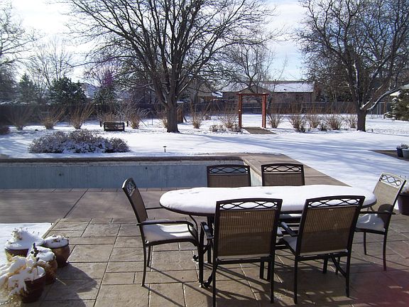 Pool and concrete patio