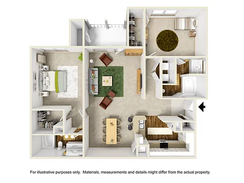 Floor plan Orchid with Sunroom