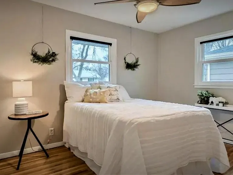 Comfortable bedrooms with lots of natural light