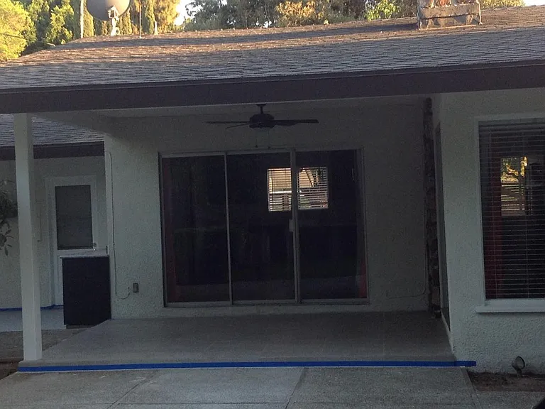 Ceiling Fan on Outdoor Covered Patio