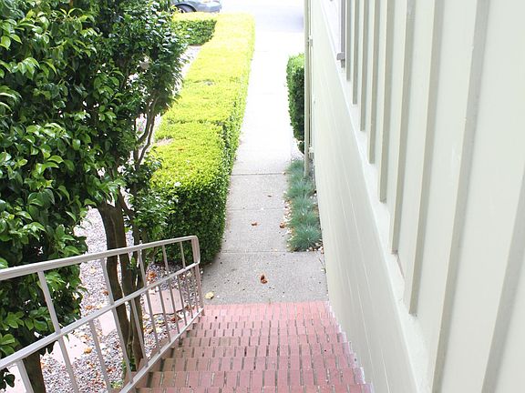 Front steps to 825 Laguna Honda Blvd. in Forest Hills Extension.