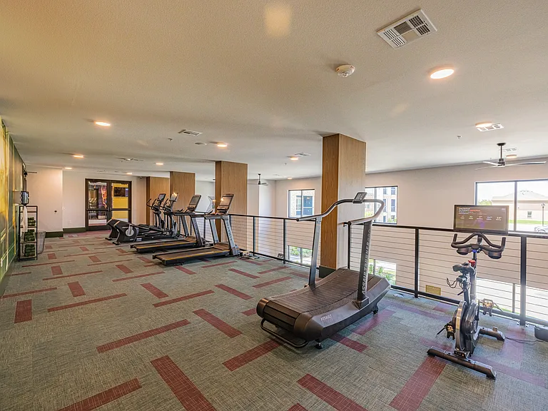Stay energized with treadmills, bikes, and more just steps from home.