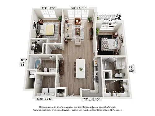 Floor plan Kohlman Style F