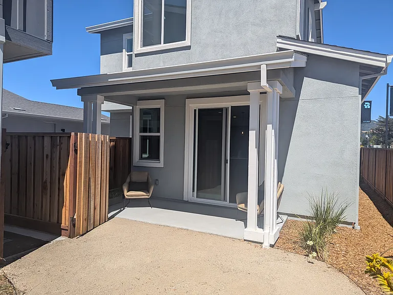 Outside area.
This is the model home, the outside area of the actual home will be similar. We will post pictures when available.