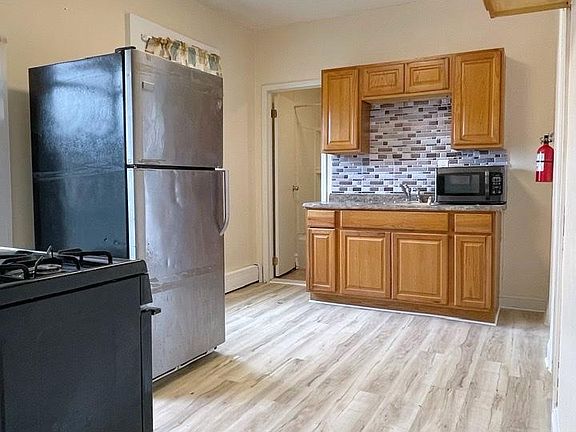 View of kitchen from the living room.