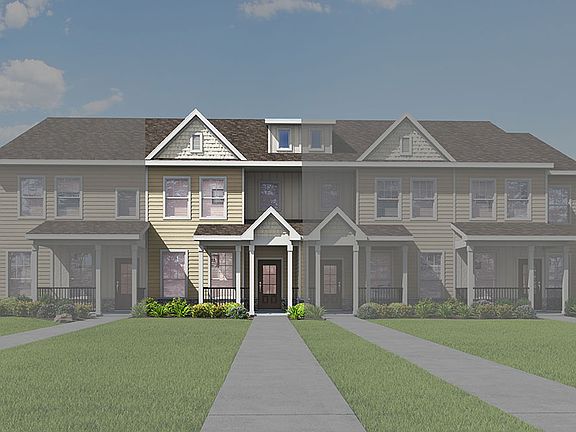Huntington Pointe townhomes by LGI Homes with the Carol highlighted.