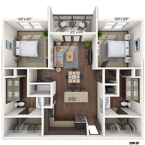 Floor plan Parker