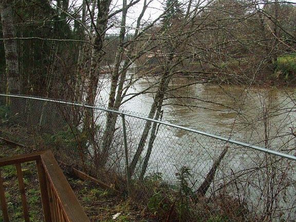 River right off back deck