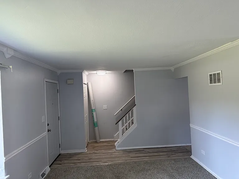 Living room front door entry