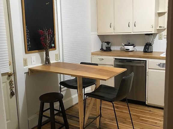 Kitchen island and table.