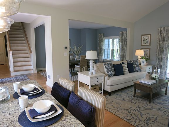 Kitchen open to dining room