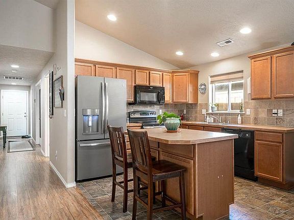 Kitchen with island (note floors are all lvp now)