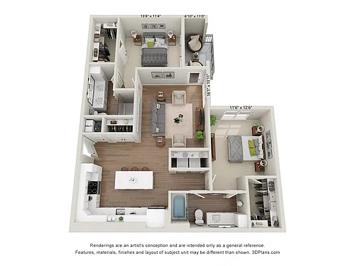 Floor plan B3