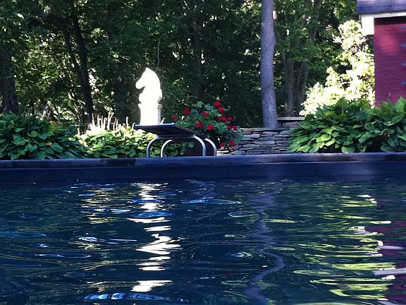 early morning in pool