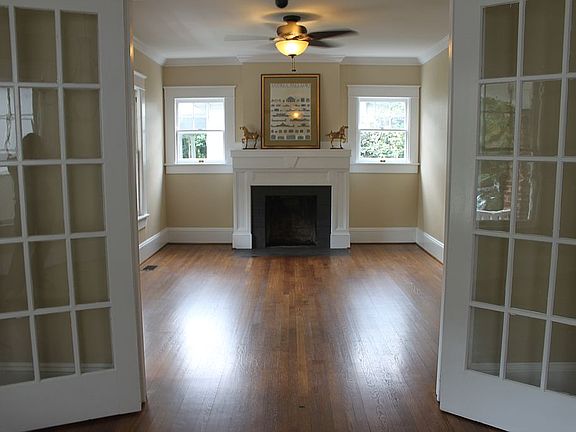 French doors between LR & DR