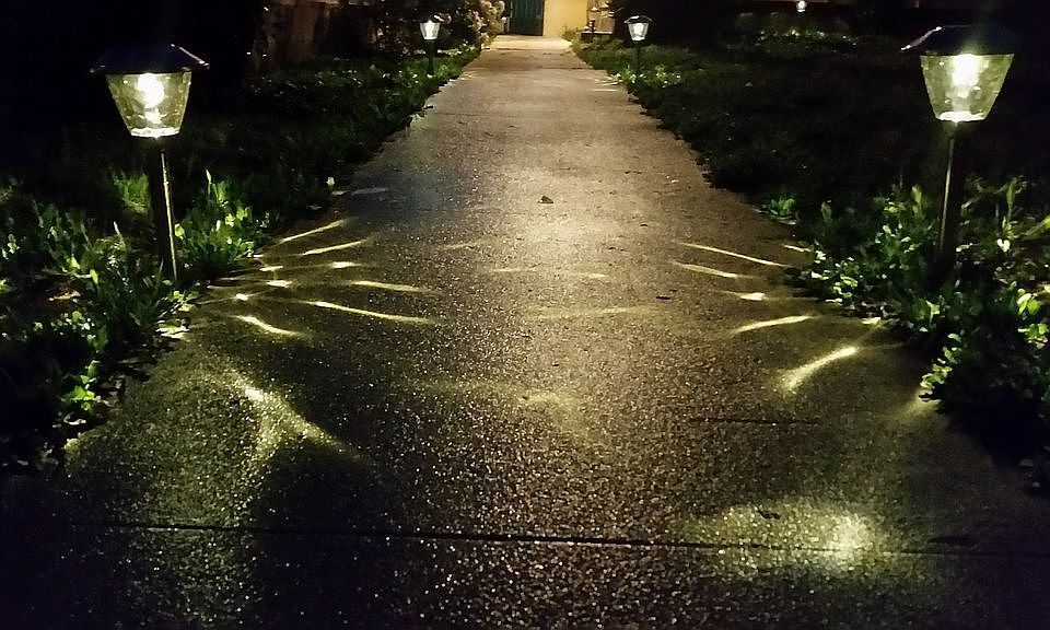 At Night Front Pathway
