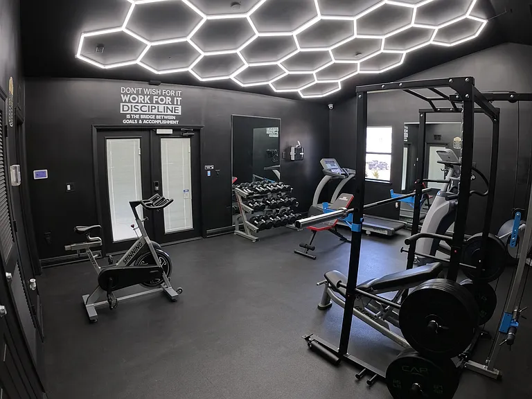 Newly remodeled fitness room