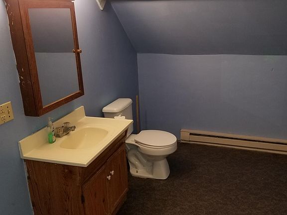 View of bathroom from doorway.