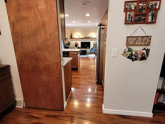 Doorway from dining room to kitchen