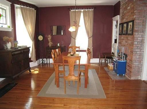 Diningroom with Exposed Brick