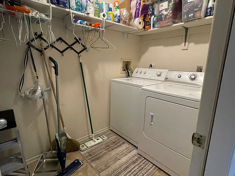 Laundry room in unit