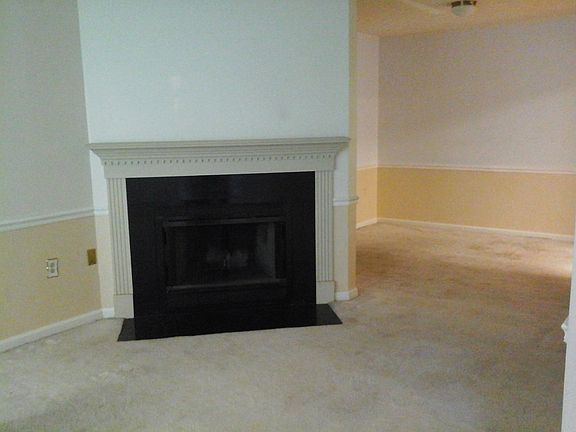 Living room with fireplace