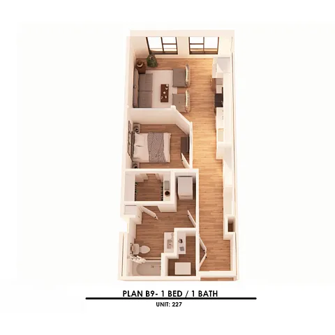Floor plan B9 StudioX1