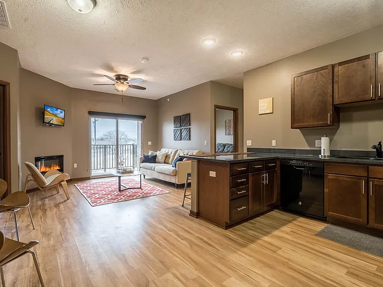 Open-concept layouts seamlessly connect the kitchen and living space, making it easy to cook, dine, and unwind in style.
