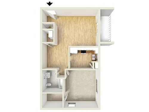 Floor plan One Bedroom