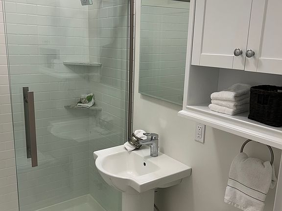 Clean modern bathroom