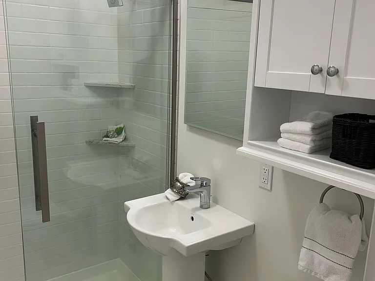 Clean modern bathroom