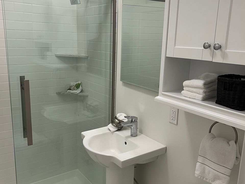 Clean modern bathroom
