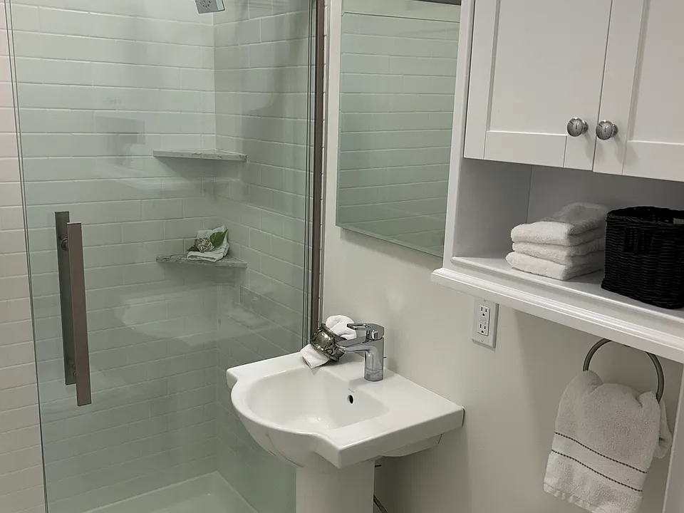 Clean modern bathroom