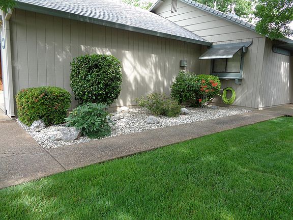 Front walkway and planting bed