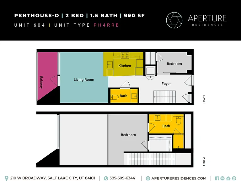 Unit 604 Aperture - Floor Plan Inserts Unit 604 Aperture - Floor Plan Inserts