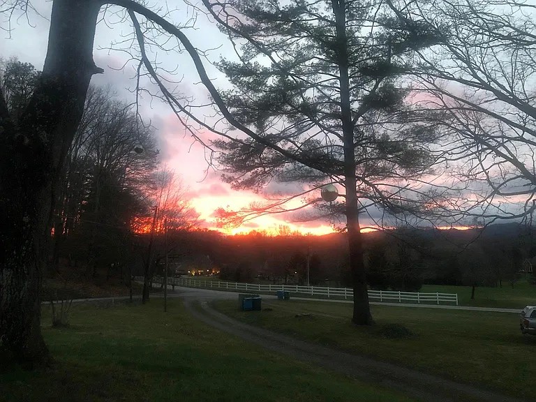 Sunset from yard