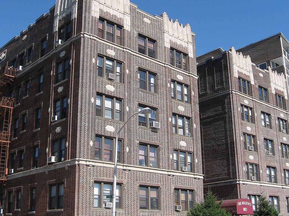 Exterior view of Regency Condos