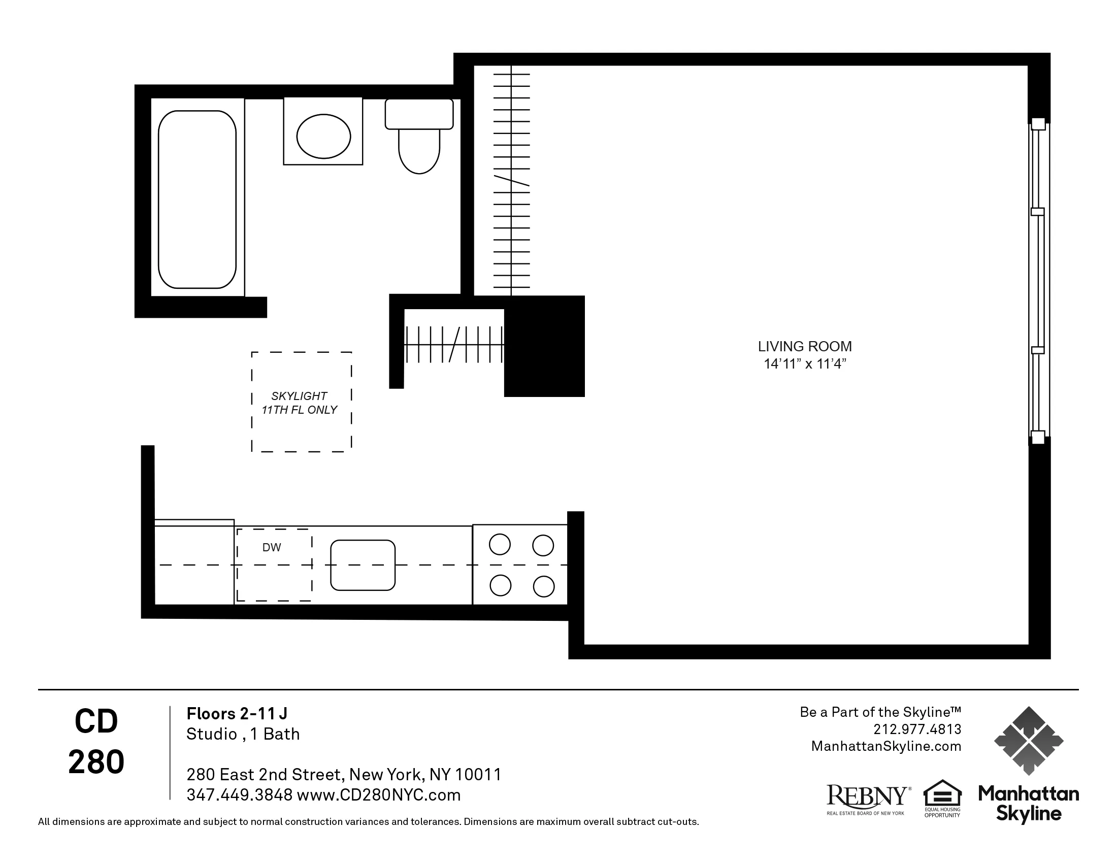 280 East 2nd Street #510 in East Village, Manhattan | StreetEasy