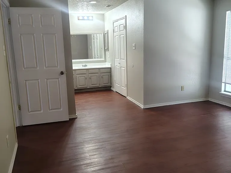 master bedroom walk in closet restroom vanity
