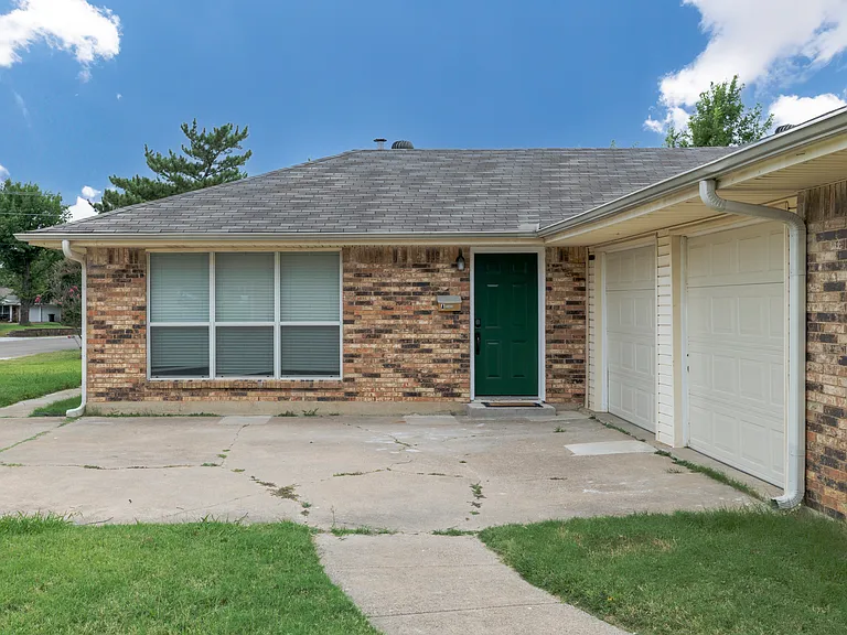 The front of the duplex.