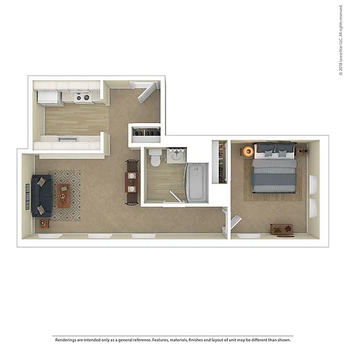 Floor plan 1 Bedroom