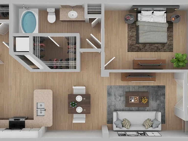 1 Bedroom | 1 Bath | 978 SF | Renovated 1 Bedroom | 1 Bath | 978 SF | Renovated