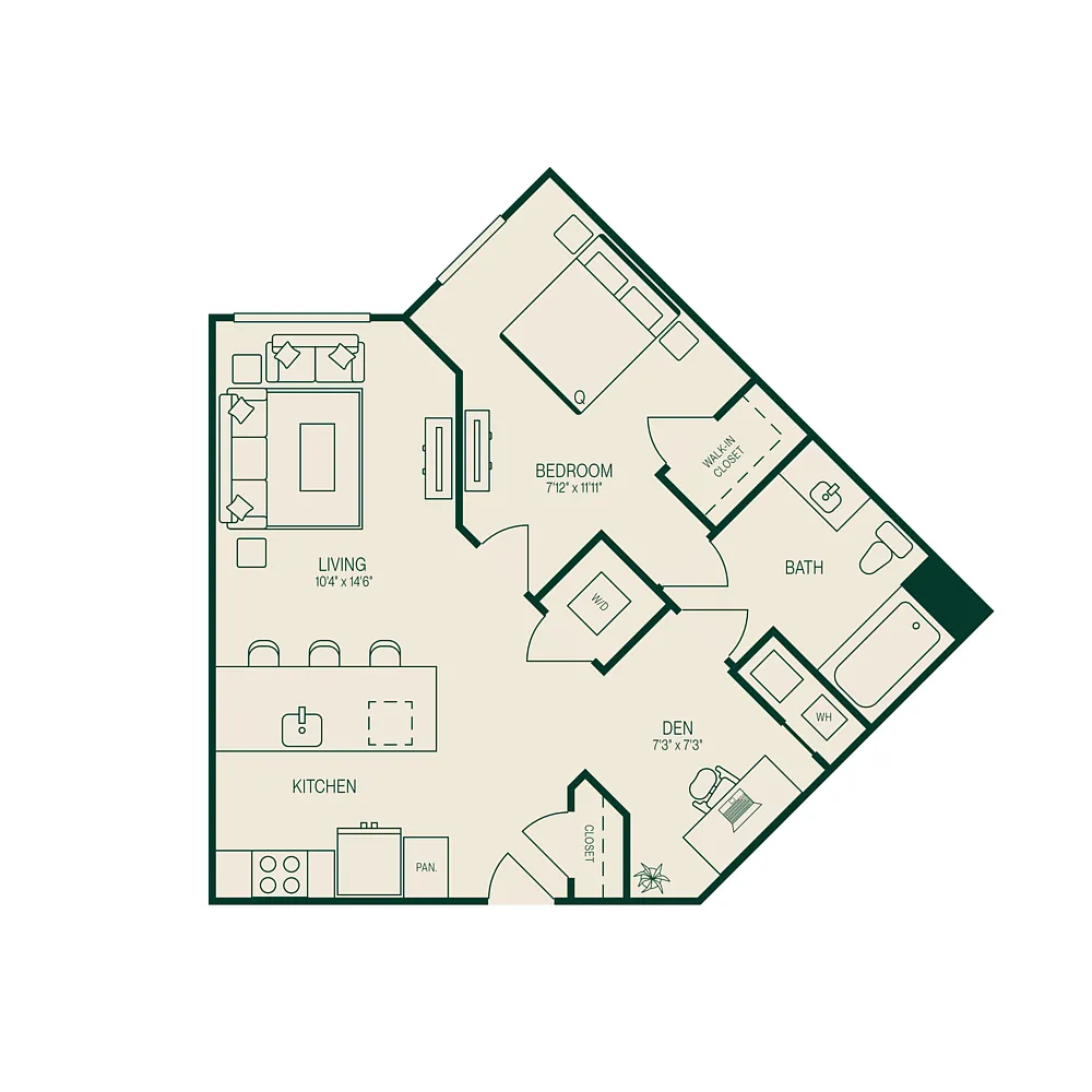Floor plan A7.Den